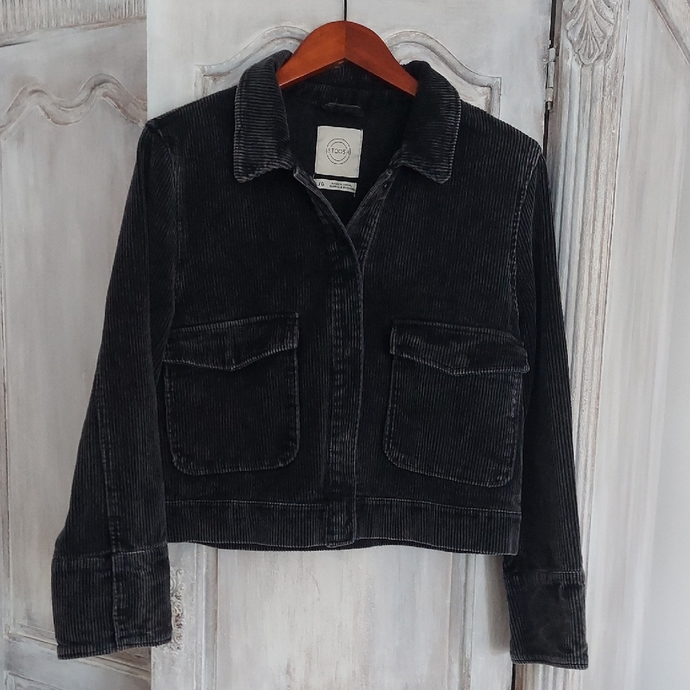 Stoosh Charcoal Corduroy Pocket Jacket